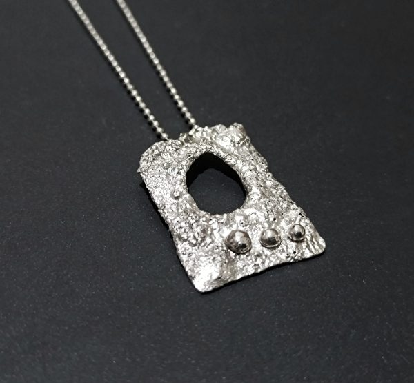 VOLCANO unique silver pendant