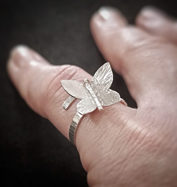 Silver Butterfly ring - Image 4