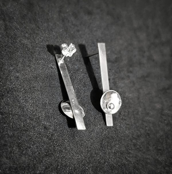 Silver stud earrings - Image 3