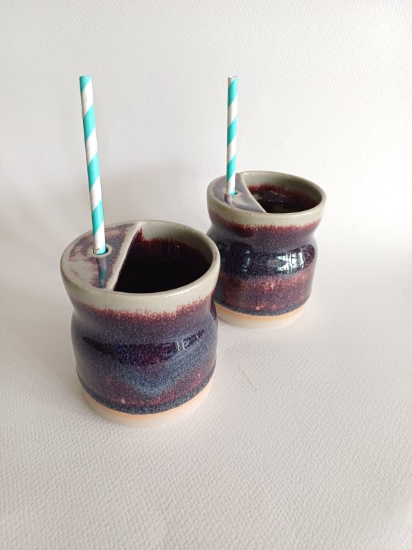 Cup with straw holder - Image 2