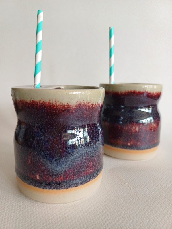 Cup with straw holder