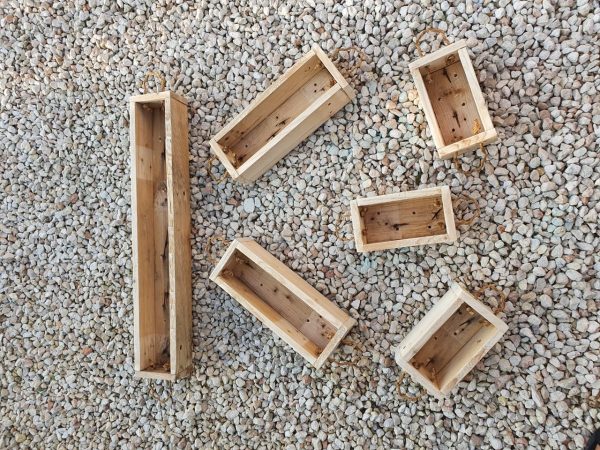 Wooden Planters with Rope Handles - Image 3
