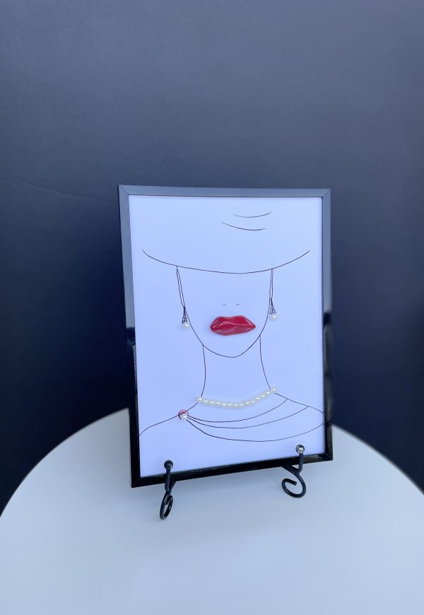 Framed Pebble Picture "She..." - Image 11