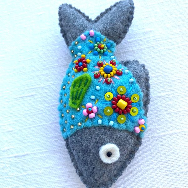 Adorable Seabream Magnet. Handmade fish magnet. - Image 3