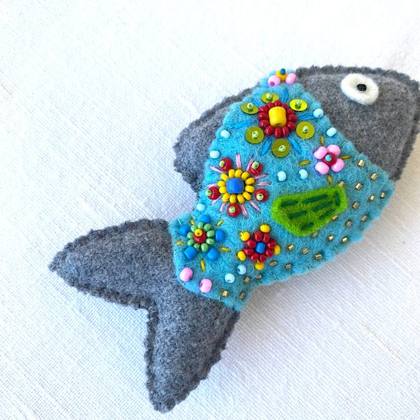 Adorable Seabream Magnet. Handmade fish magnet. - Image 2