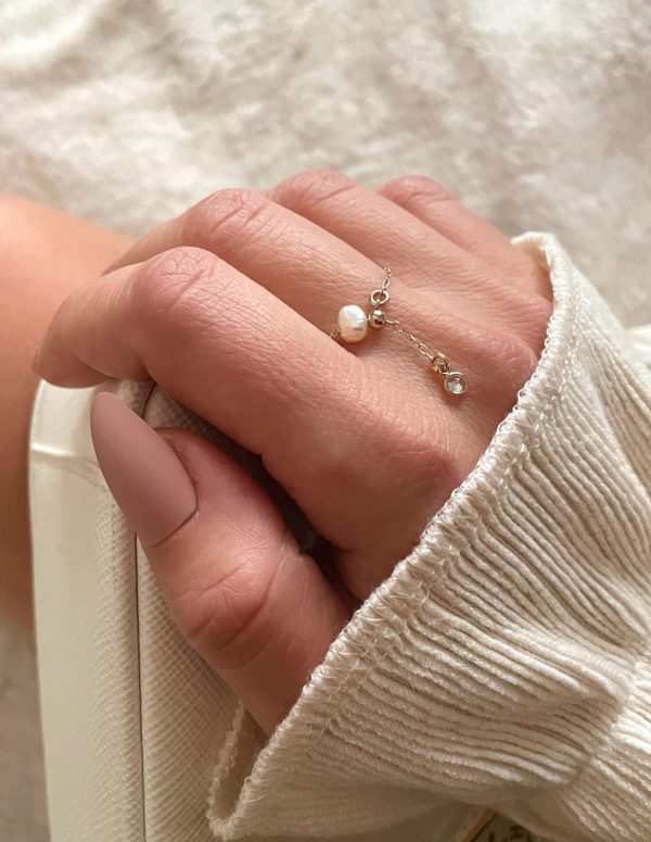 Adjustable Pearl Ring