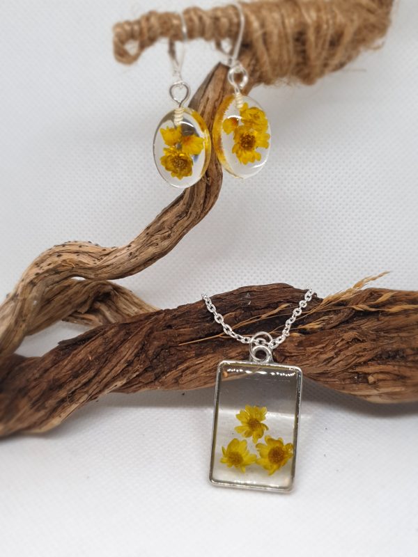 Yellow Flowers Jewelry Set