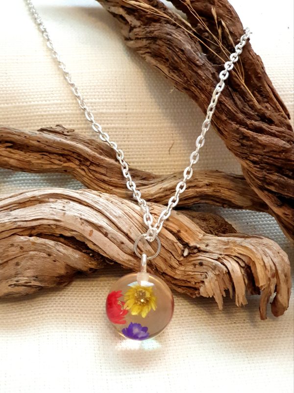 Clear Ball with Colour Flowers 2