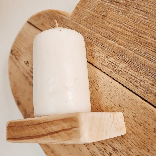 Wooden Heart Shaped Shelf - Image 2