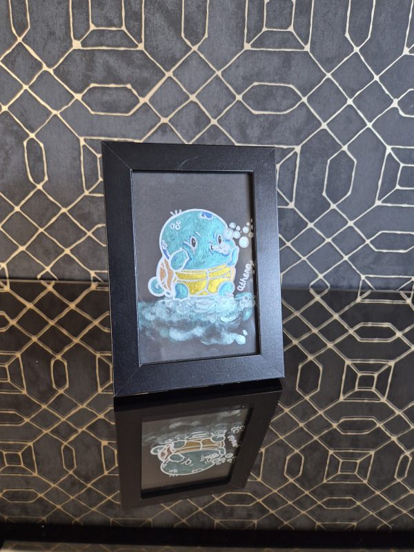 Squirtle Bubbles Original, One-of-a-kind Artwork
