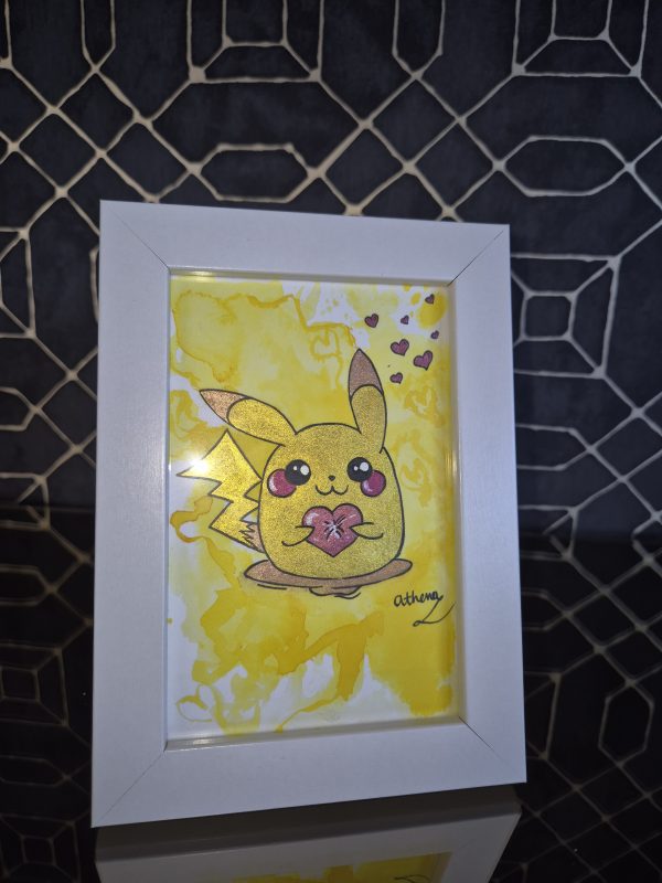 Pikachu Love Original, One-of-a-kind Artwork - Image 2
