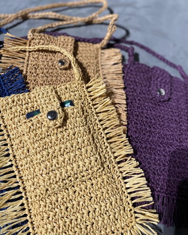 Raffia mini bag - Image 4