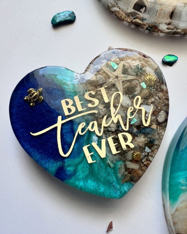 Best teacher ever magnet. Ocean inspired Teacher gift. - Image 3