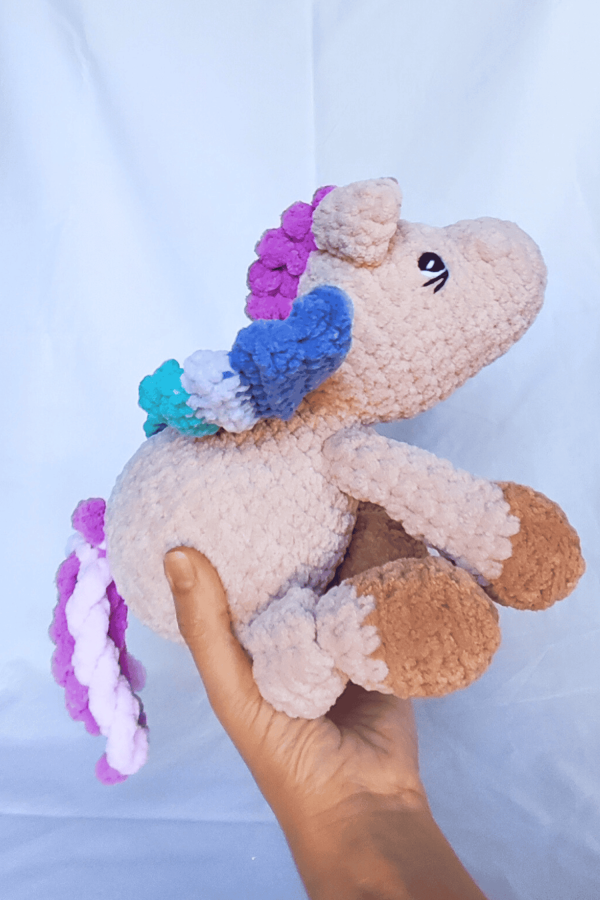 Pegasus Plush Lovey – Knotted Stuffed Animal & Comfort Toy for Emotional Support
