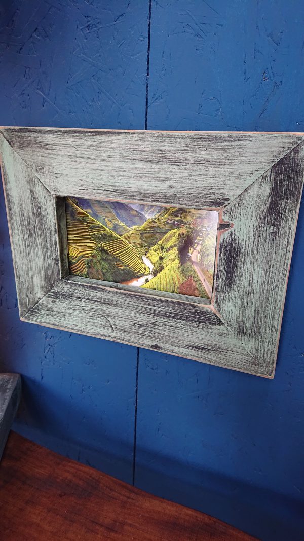 Old style rustic rectangle photo frame - Image 7