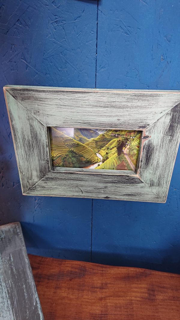 Old style rustic rectangle photo frame - Image 6