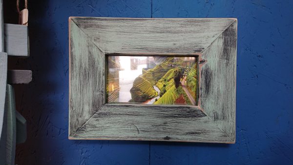 Old style rustic rectangle photo frame - Image 4