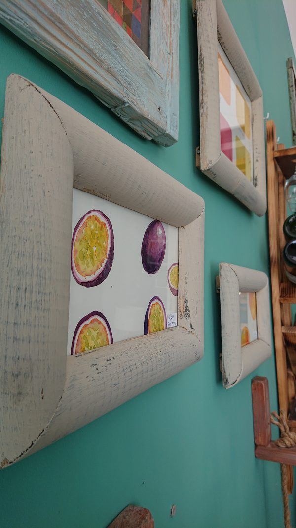 Repurposed old wood photo frames