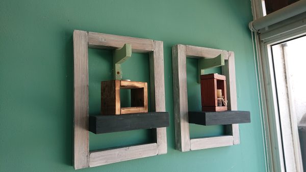 Art wall shelves (pair) - Image 4