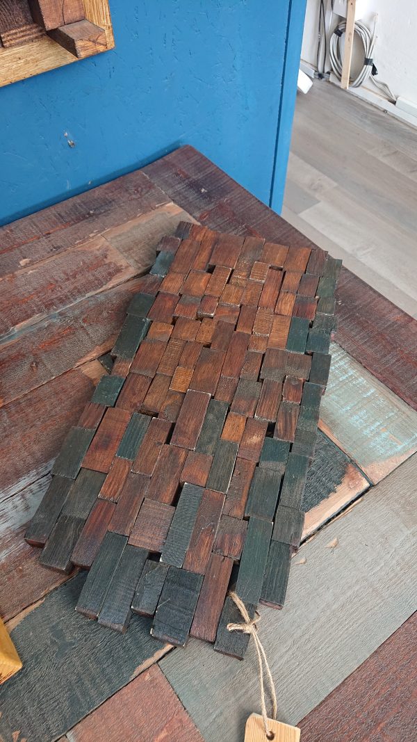 Handmade, multiple wood hot plate/serving platter - Image 3