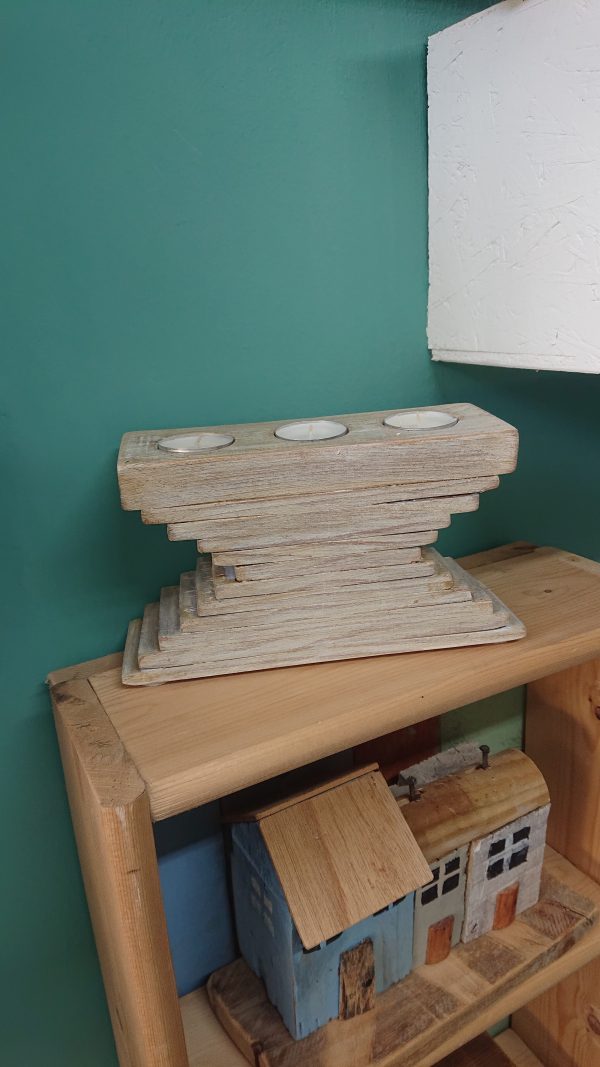 Stacked triple tealight block - Image 7