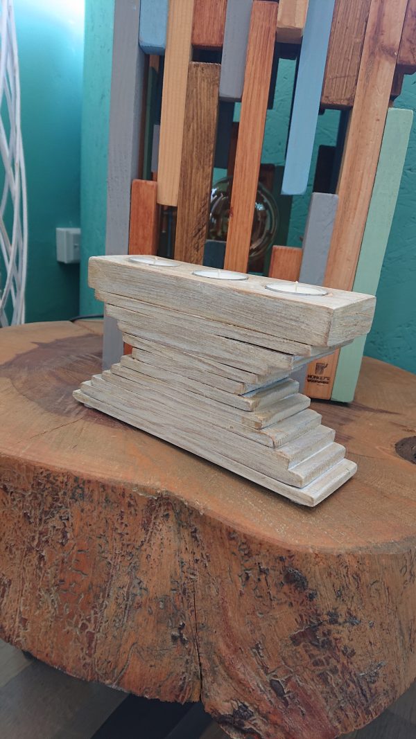 Stacked triple tealight block - Image 6