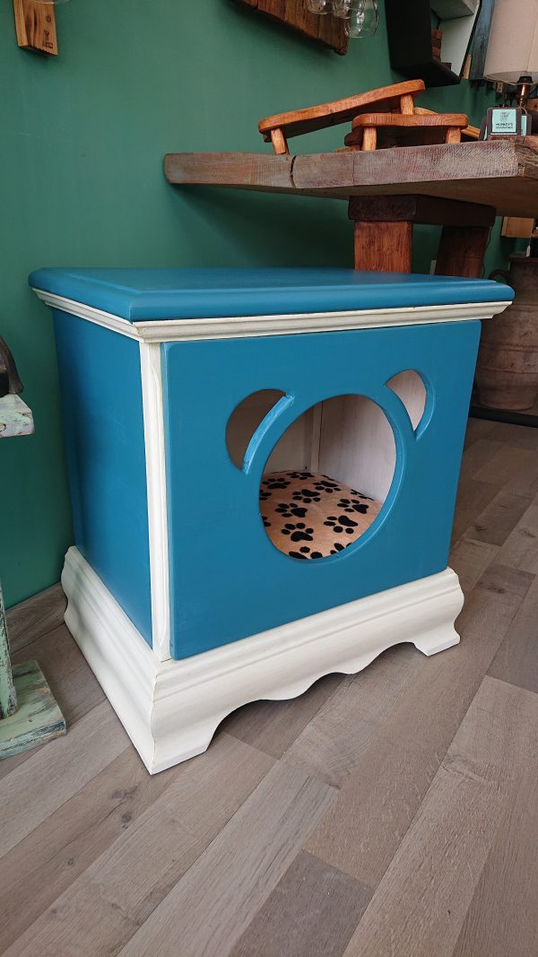 Repurposed bedside drawers cabinet pet bed - Image 8