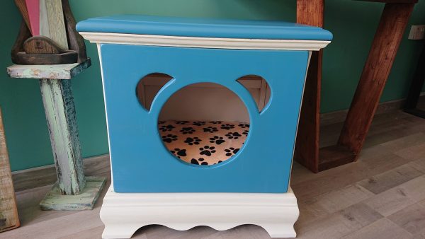 Repurposed bedside drawers cabinet pet bed - Image 5