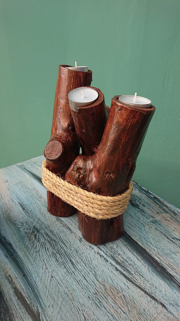 Unique triple tealight candle - Image 4