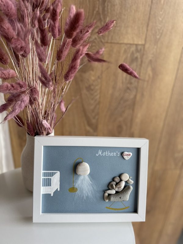 Framed Pebble Picture "Mother..." - Image 14