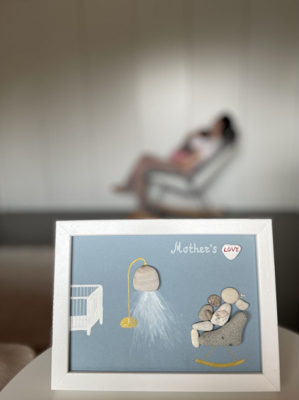Framed Pebble Picture "Mother..." - Image 12