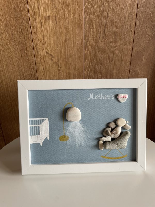 Framed Pebble Picture "Mother..." - Image 11