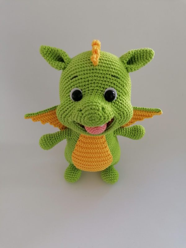 Charming crocheted handmade toy Baby Dragon - Image 2