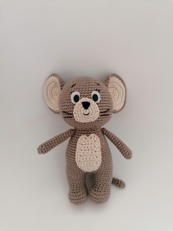 Handmade crocheted toy Little mouse Jerry - Image 3