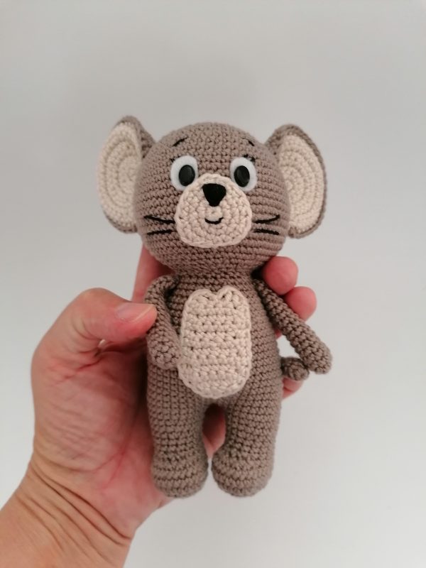 Handmade crocheted toy Little mouse Jerry - Image 2