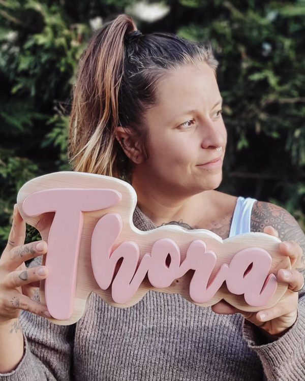 Mounted Personalised Name Sign