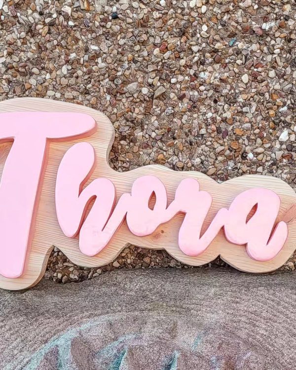 Mounted Personalised Name Sign - Image 2