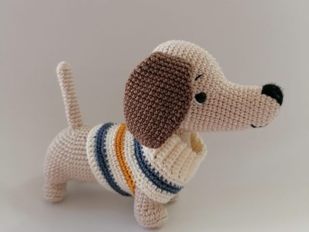 Unique handmade toy Dachshund puppy Yummy