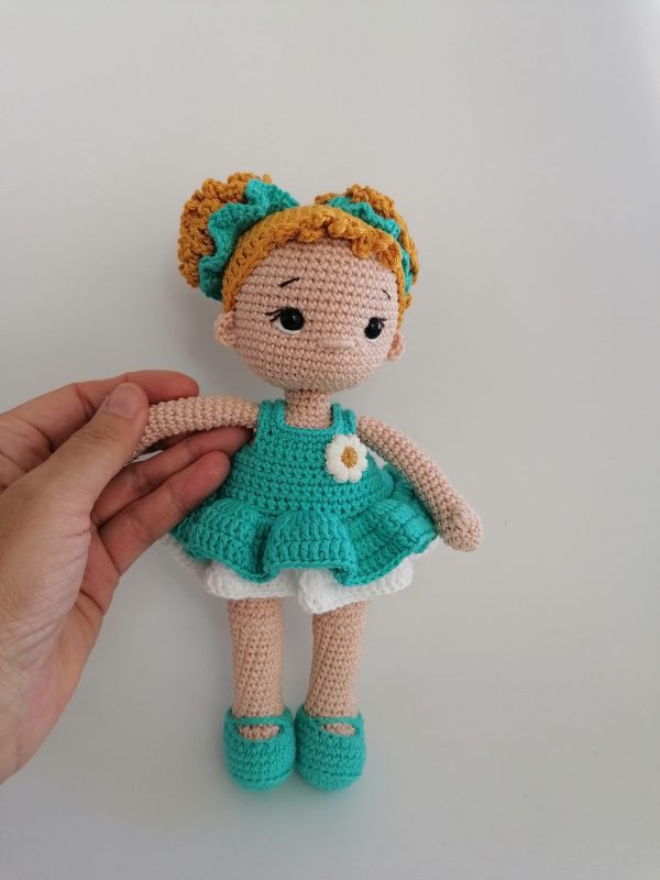 Handmade crocheted doll Little Ballerina - Image 4