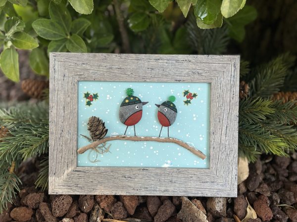 Christmas Themed Pebble Frame (Preorder) - Image 8