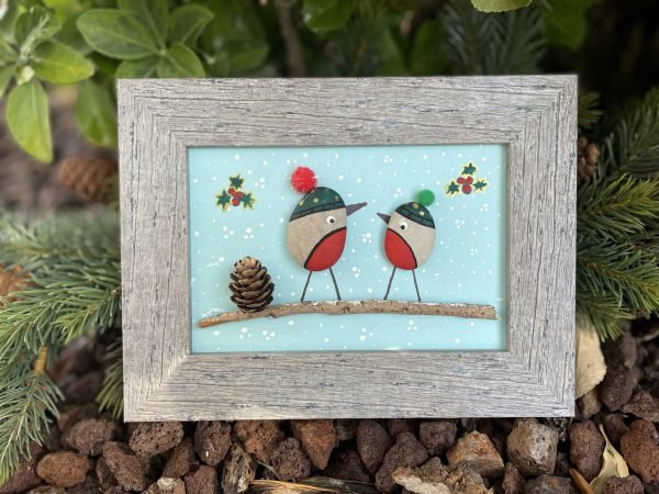 Christmas Themed Pebble Frame (Preorder) - Image 9