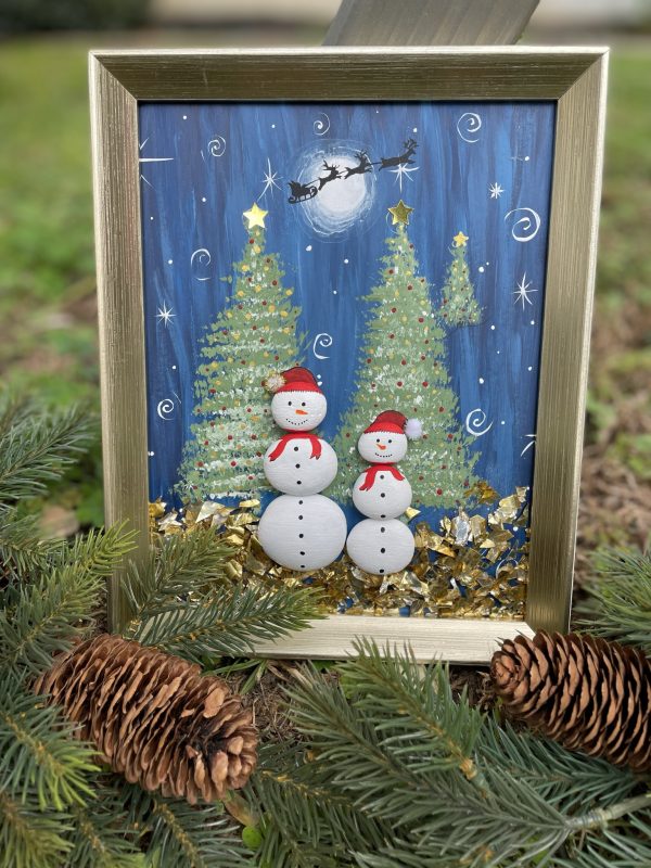 Christmas Themed Pebble Frame (Preorder) - Image 12