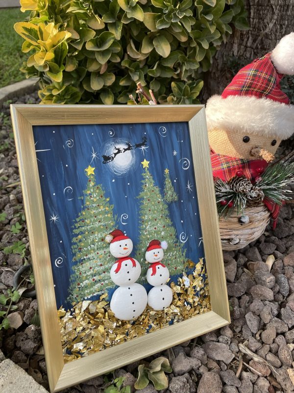 Christmas Themed Pebble Frame (Preorder) - Image 15
