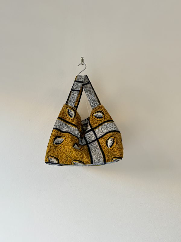 Handmade African Wax Print Tote Bag - Vibrant & Bold Statement Piece - Unique, Handcrafted and Stylish - Bold & Beautiful African Print Tote - Everyday Chic Tote Bag - Image 3