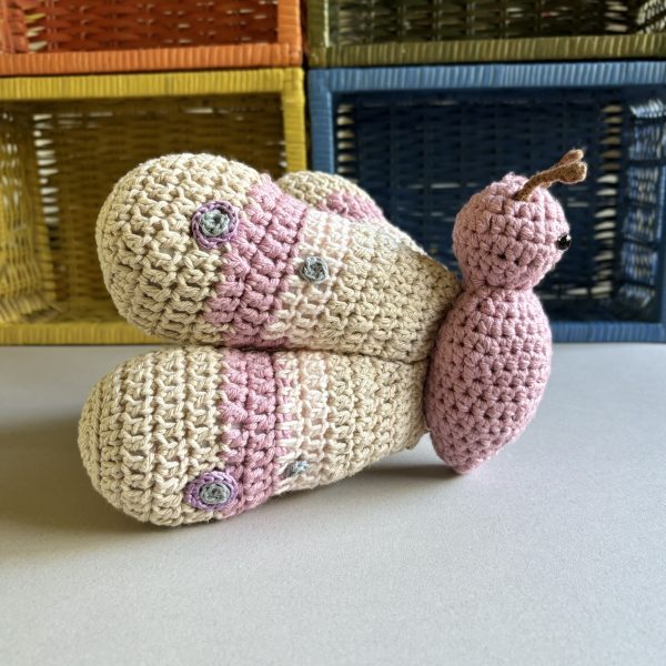 Playful, Kimi the Butterfly decorative mini cushion - Image 3