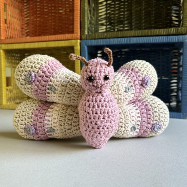 Playful, Kimi the Butterfly decorative mini cushion - Image 5