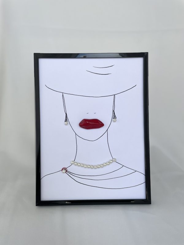 Framed Pebble Picture "She..." - Image 8