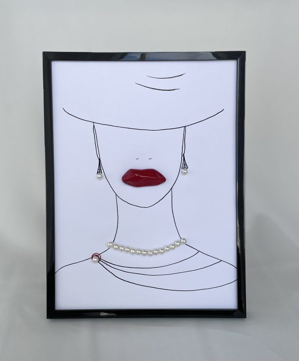 Framed Pebble Picture "She..." - Image 2