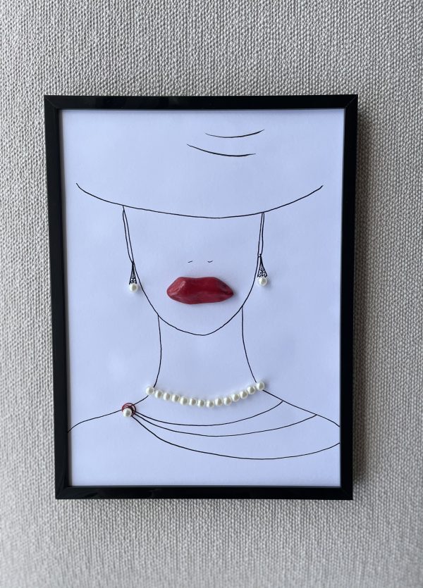 Framed Pebble Picture "She..." - Image 3