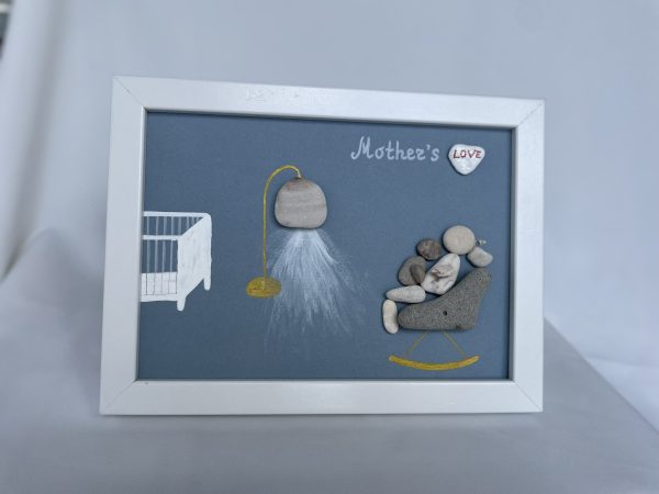 Framed Pebble Picture "Mother..." - Image 3